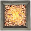 Aledra Square Polyresin Propane Smokeless Fire Column