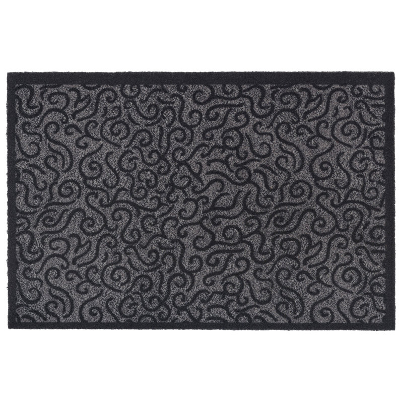 Halfeti Door Mat, Anthracite, 0.5cm H x  90cm W x 120cm D