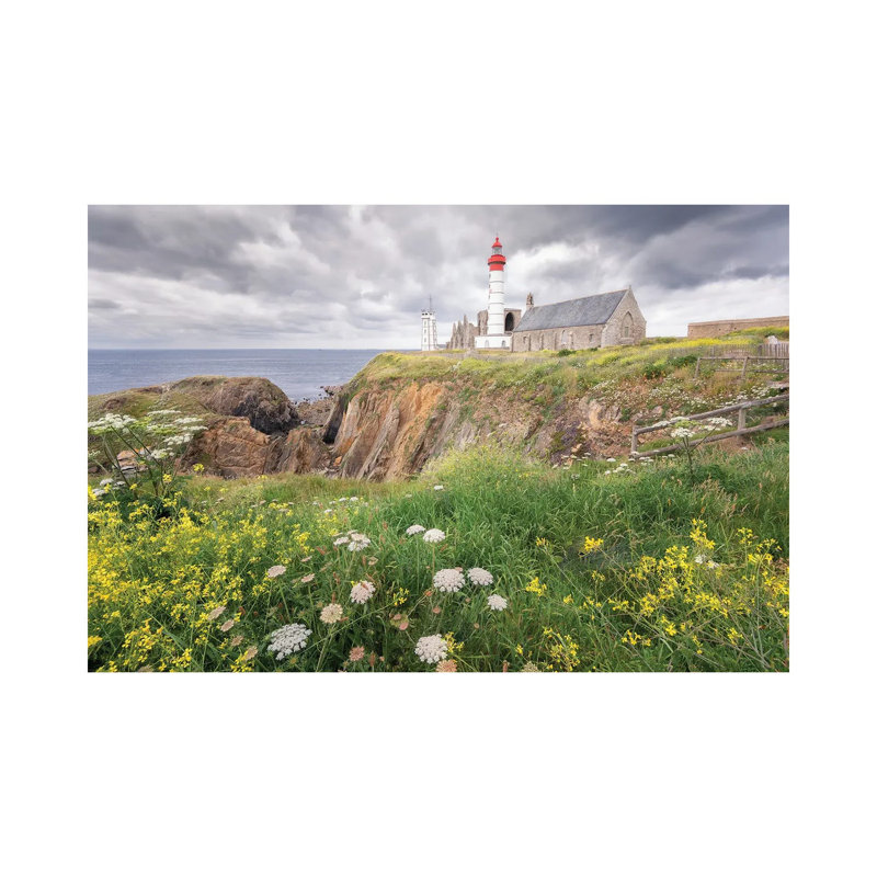 Saint Mathieu Lighthouse In Brittany by Philippe Manguin - Wrapped Canvas Print, 66.04 cm H x 45.72 cm W x 3.175 cm D