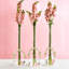 Élégant et chic trio de vases avec attaches en corde nouée sur l'ensemble (attaches en corde séparément)