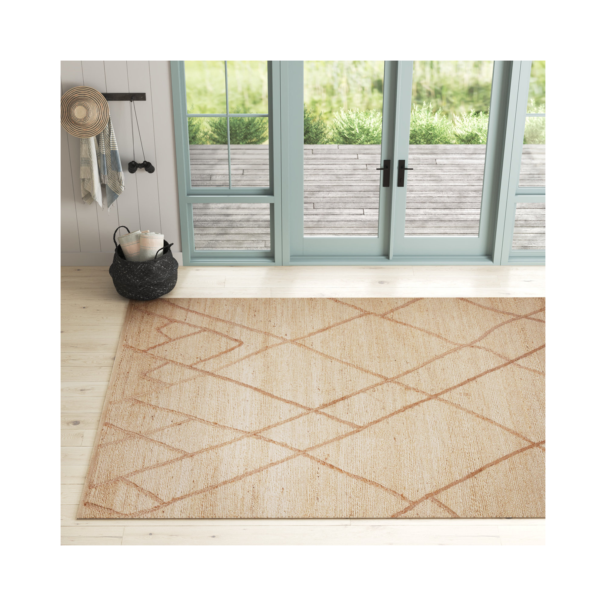 Albemarie Handmade Jute / Sisal Cream Rug, Rectangle 9'3" x 13'