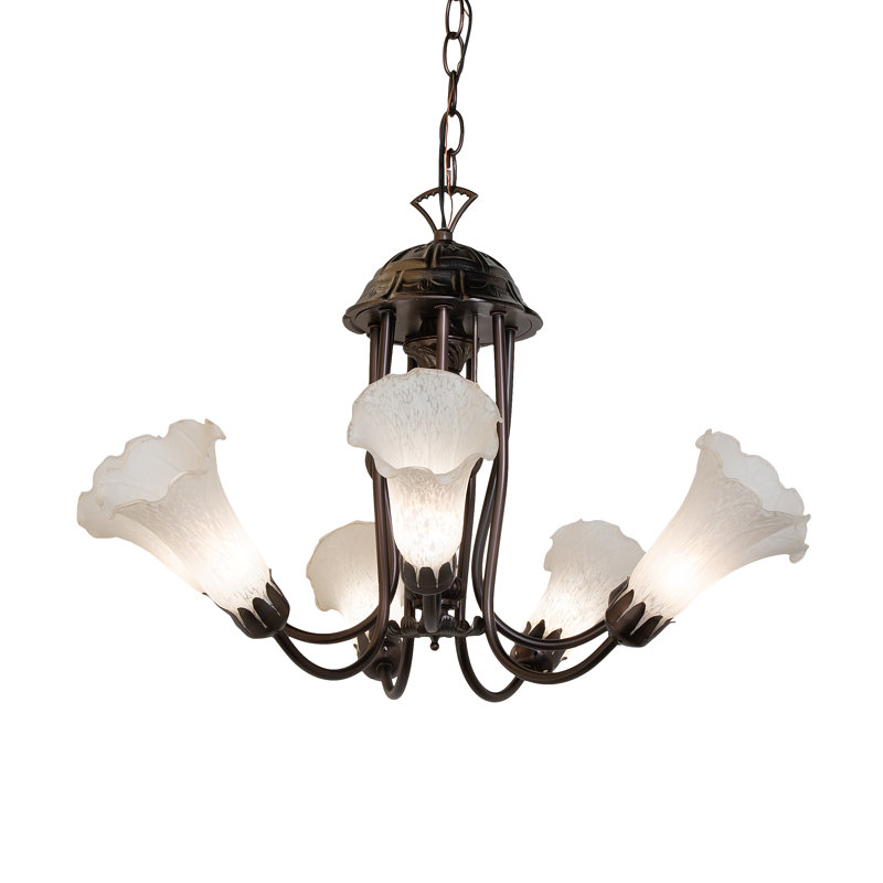 Lustre linéaire moderne à 7 lumières Jacumba, Blanc
