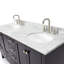 Meuble-lavabo double autoportant 67 po avec plateau en marbre Flynt-90979896-130617052-130617053