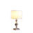 19.75" Solid Crystal Orb Metal Table Lamp