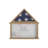 Quincy Memorial Flag Display Case with Certificate Holder, Pine Wood Shadow Box for Flag, Certificate-91051781-91051780
