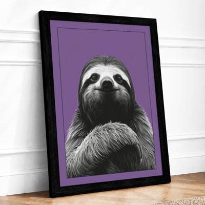 Gentle Sloth Portrait Modern - Print