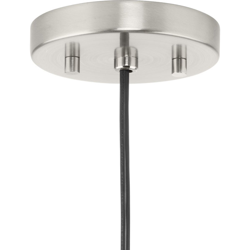 Ashantae 1 - Light Dome Pendant, Brushed Nickel, 124.5" H x 23.62" W x 23.62" D