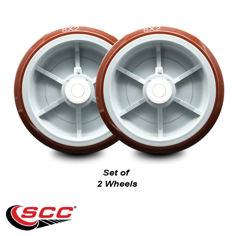 Regency 60082PU U-Boat Replacement Wheel Set - Regency Cart - Service Caster/REG-SCC-PPUD820-2