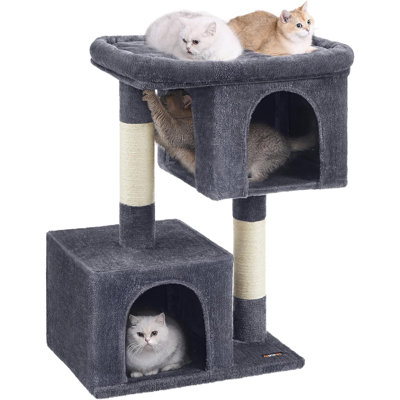 Arbre à chat, tour pour chat, XL, condo pour très grands chats jusqu'à 44 lb, grand perchoir pour chat, 2 grottes pour chat, poteau à griffes