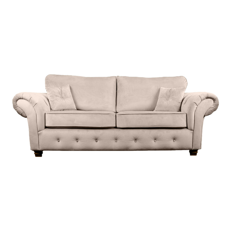 Lila 3 Seater Velvet Sofa, Mink