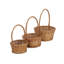 Ensemble de 3 paniers ronds en saule avec poignées gigognes Kirkel-650151041