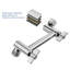 4 Inch Wall Mount Adjustable Extension Shower Arm Replacement Shower Arm with Flange for Shower Head-103516103