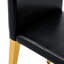 4 chaises de salle à manger en polyuréthane avec pieds en métal doré - Des pieds confortables et élégants, confortables-118004004