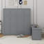 Lit escamotable mural avec bureau, tablettes et armoires de rangement-1470109286