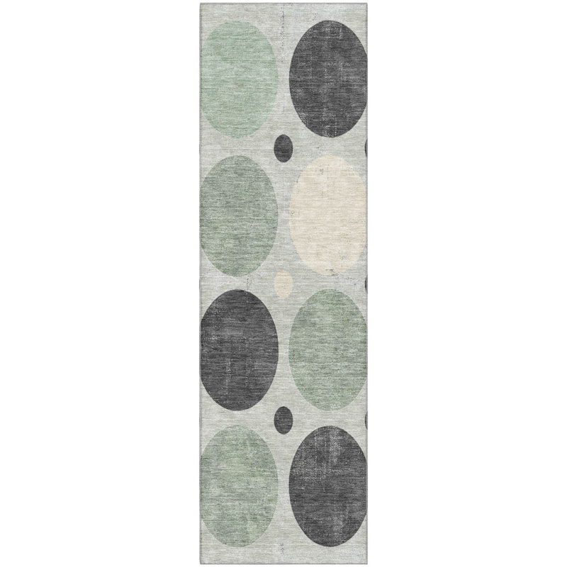 Premium Machine Washable Tiana AMF1949 Geometric Rug, Runner 2'3" x 7'6"