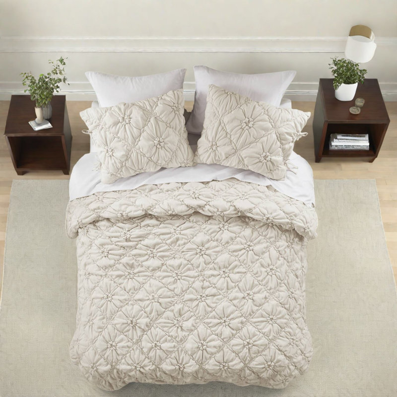 Ensembles de literie en microfibre douillette, grand confort floral à la maison