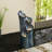 31.25"H 4-Tiered Lotus Leaf Textured Ceramic Pots Outdoor Floor Fountain With Pump And LED Light (KD)-251725641