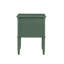 Table de chevet 2 tiroirs Vintage Green Emmett, solution de rangement durable et élégante pour les chambres et les chambres d'amis.-233668996