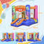 Outsunny Bouncy Castle with Slide Basket Trampoline Monster Design 2.5x1.8x1.75m