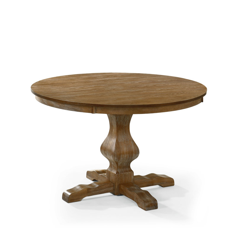 Table de salle à manger ronde, Naturel, Naturel