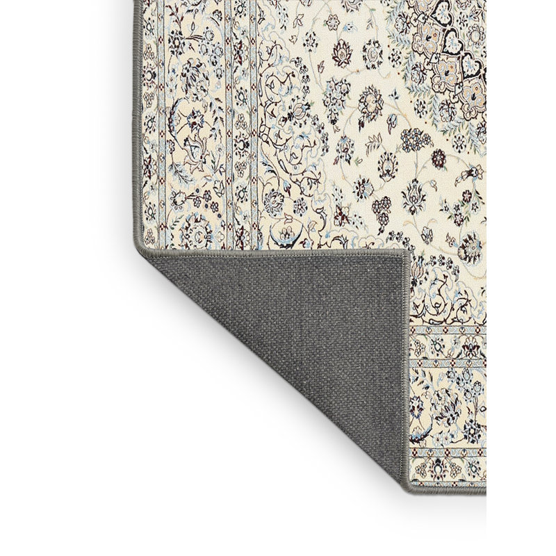 Tapis traditionnel gris / beige Donella, Rectangle 5 pi x 8 pi