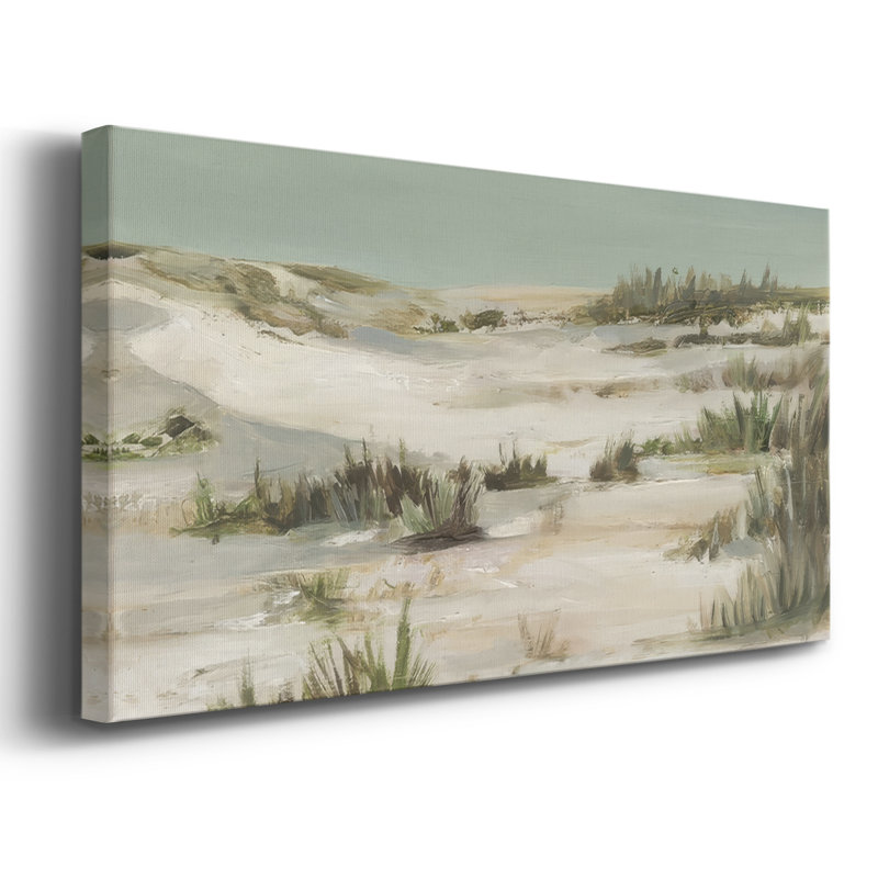 Cool Dunes II - Toile tendue avec châssis encadré - Prêt à accrocher, Noyer, H 17 po x l 33 po