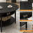 Wynny 36"W Lift Top Coffee Table with Storage, Round Wood Cocktail Table-24121104