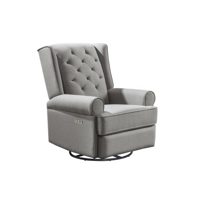 Lelianna Upholstered Swivel Reclining Glider
