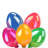 10-Count Pearl Multi-Coloured Easter Egg String Light Set 7.25ft White Wire