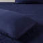 Ensemble de couvre-lit plissé 3 pièces bleu marine-118742814-118742810