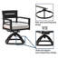 Mobilier d'extérieur en aluminium 7 pièces pour patio