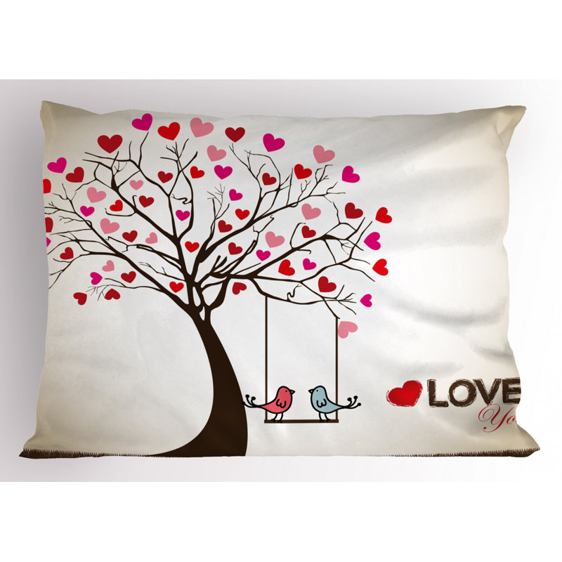 Love Polyester Sham Set, Queen