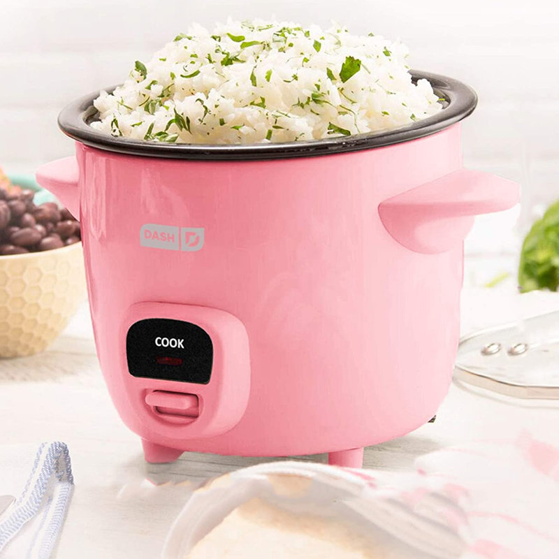 Cuiseur à riz 16 onces blanc avec réglage de maintien au chaud, Rose