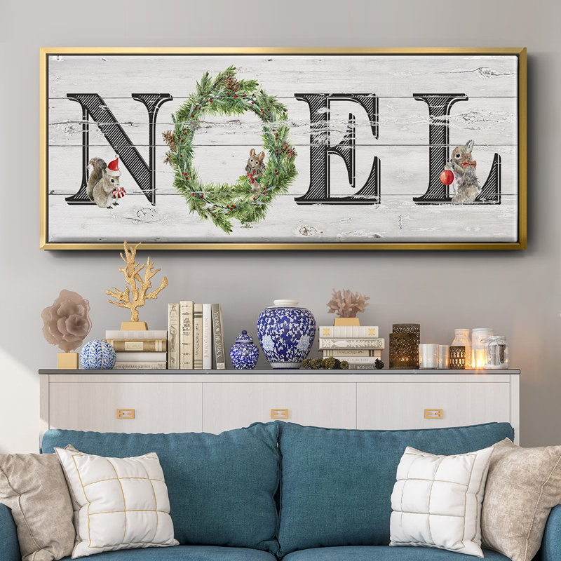 Farmhouse Noel - toile encadrée