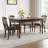 Nut-brown Rectangular Solid Manufactured Wood Dining Table-72316359