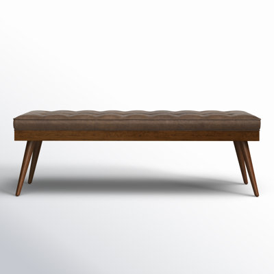 Luca 55" Genuine Leather Entryway Bench