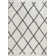 Cantera Shag Plush Tassel Moroccan Geometric Trellis Cream/Gray Rug
