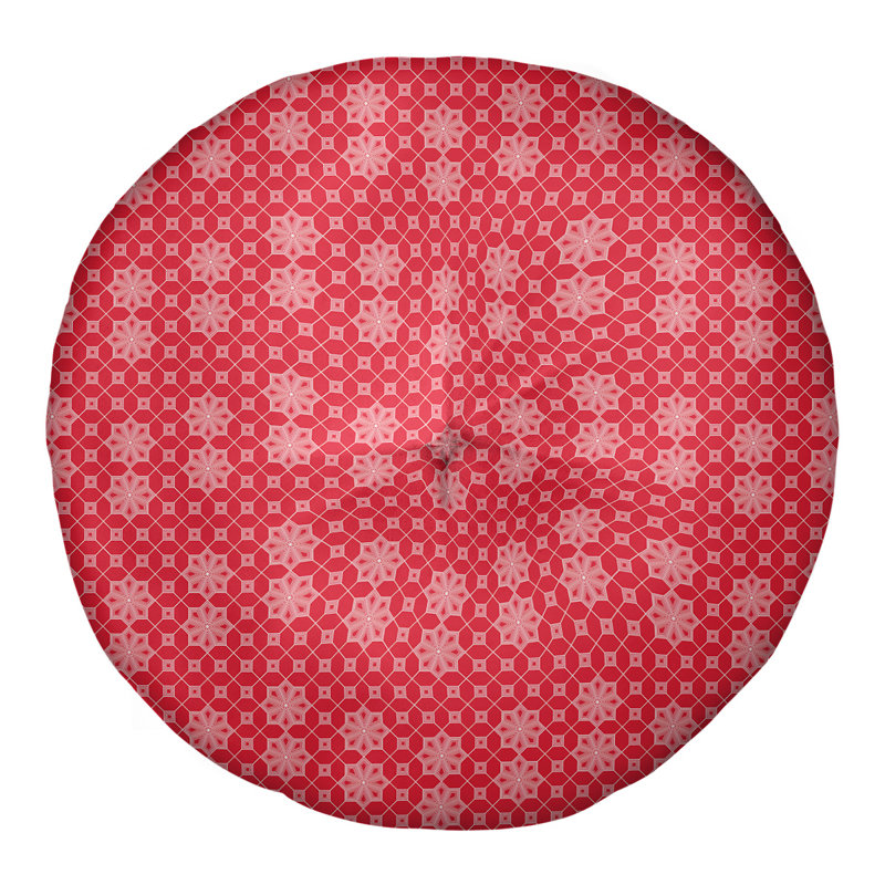 Coussin de sol Katelyn Elizabeth, 30 po x 30 po, Rouge
