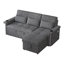 Chenille Chaise End Sofa-1608744290