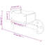 Wheelbarrow Planters 47x15x19 cm Solid Wood Fir