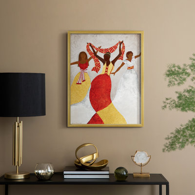 Golden Rhythm Framed Print - Solid Wood