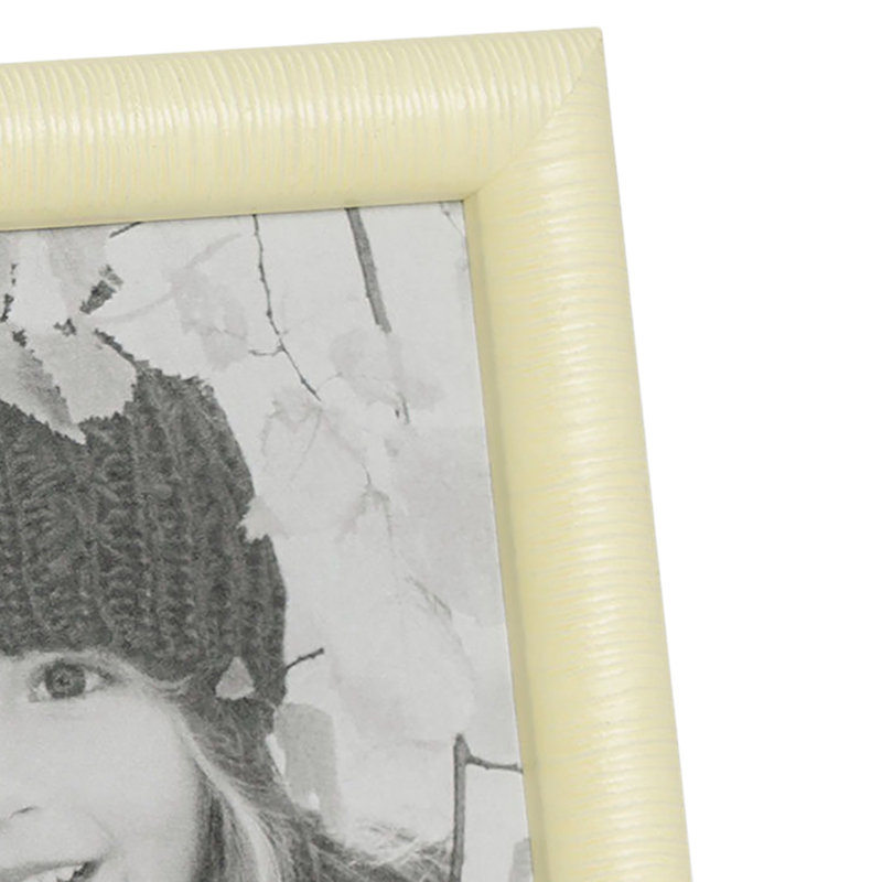 Cadre pour photo simple en bois embossé, Jaune clair, 5" x 7"