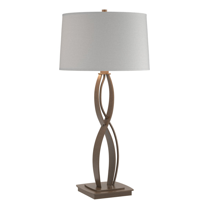 Almost Infinity Table Lamp, Bronze, Flax