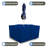 Outdoor Square Dining Table & Chair Set Cover with Umbrella Hole, Heavy Duty Multipurpose Waterproof Outdoor Furniture Cover-282971600-282971592