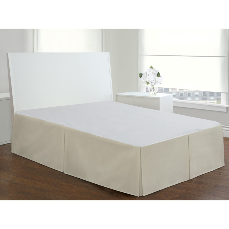 Jupe de lit 14 po en microfibre sur mesure Today's Home, Roi, Ivoire