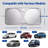 Car Front Window Windshield Sun Shade Foldable Shield Cover Visor UV-Block