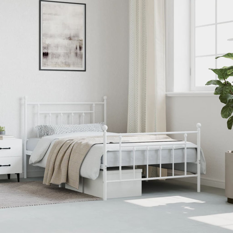Metal Bed, 110 x 200cm