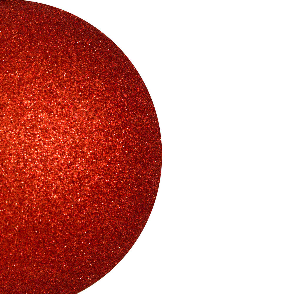Holiday Décor Ball Ornament, 8" H x 8" W x 8" D, Bittersweet Glitter