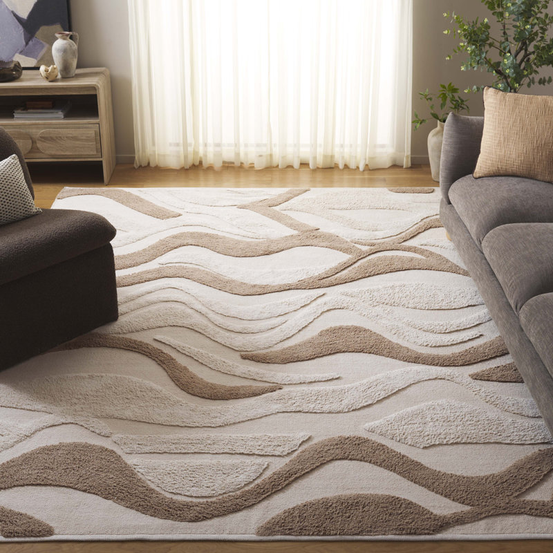 Tapis ivoire / beige Vermont 225, Rectangle 8 pi x 10 pi