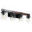 4 - Light Wooden Dimmable bathroom Vanity Light Over Mirror With Clear Glass Shades, Farmhouse Wall Light Fixture For Bathroom, Bedroom, Hallway-618535528